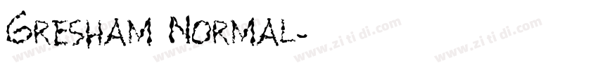 Gresham Normal字体转换
